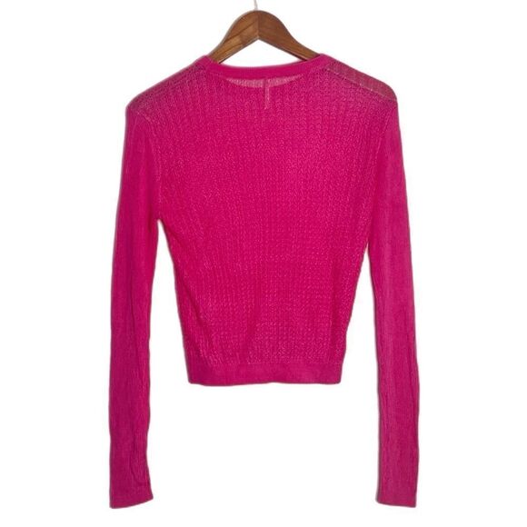 Free People H20 Crew Pullover in Hibiscus Highlight - Picture 4 of 6